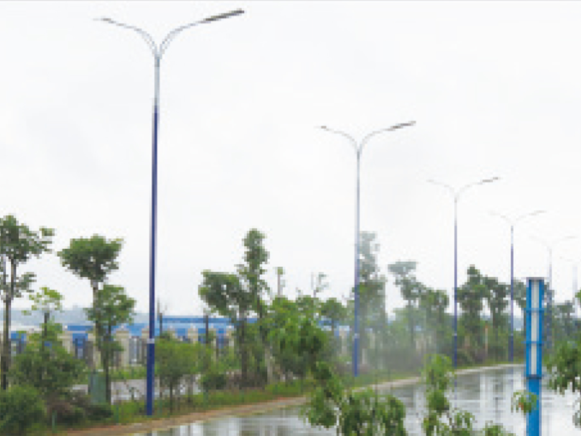 湘潭市九华奔驰大道路灯照明工程